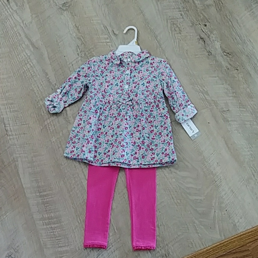 NWOT Carter's Toddler Girl 2 piece set